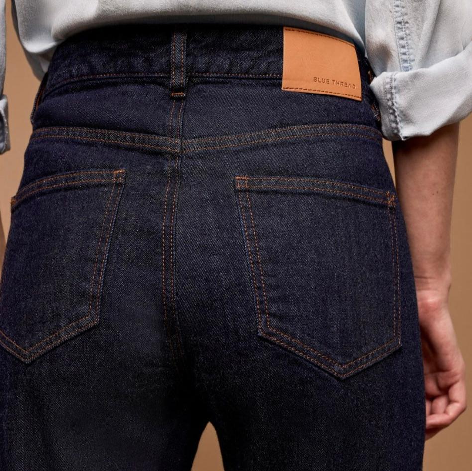 Tribal - Blue Thread Brooke Hugging Straight Jeans