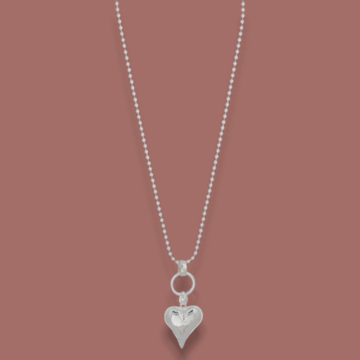 Merx - Sculpted Heart Pendant Necklace