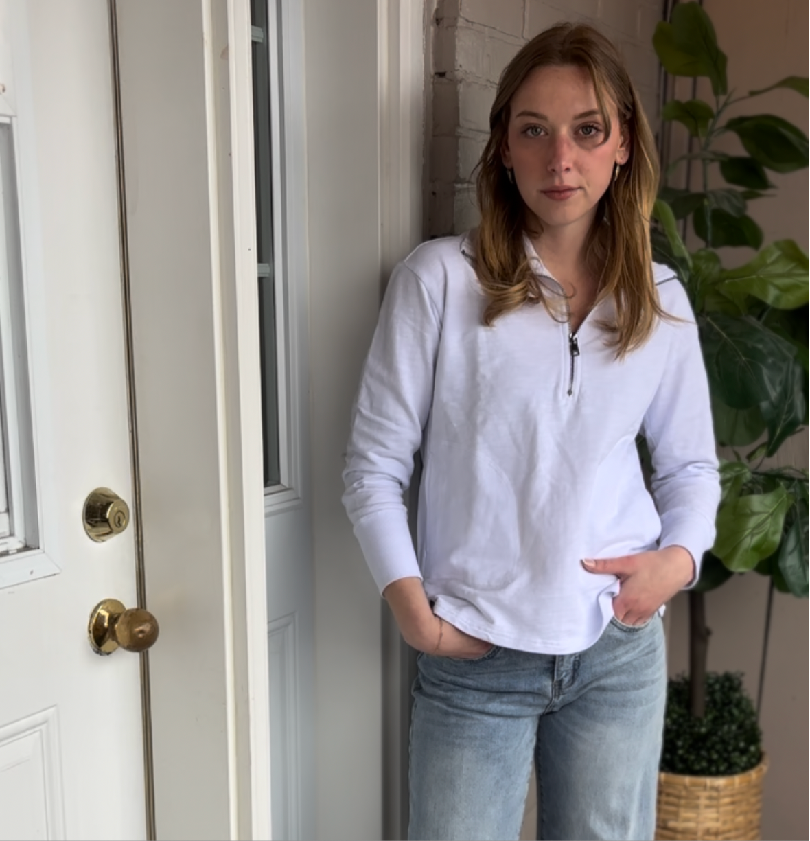 Wild Palms - Pullover With 1/4 Zip