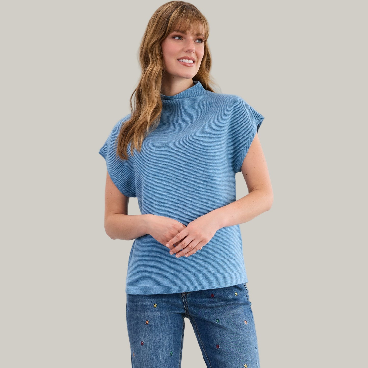 FDJ - Ottoman Cap Sweater Vest