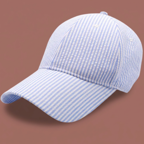 Audrey's - Seersucker Stripe Baseball Cap