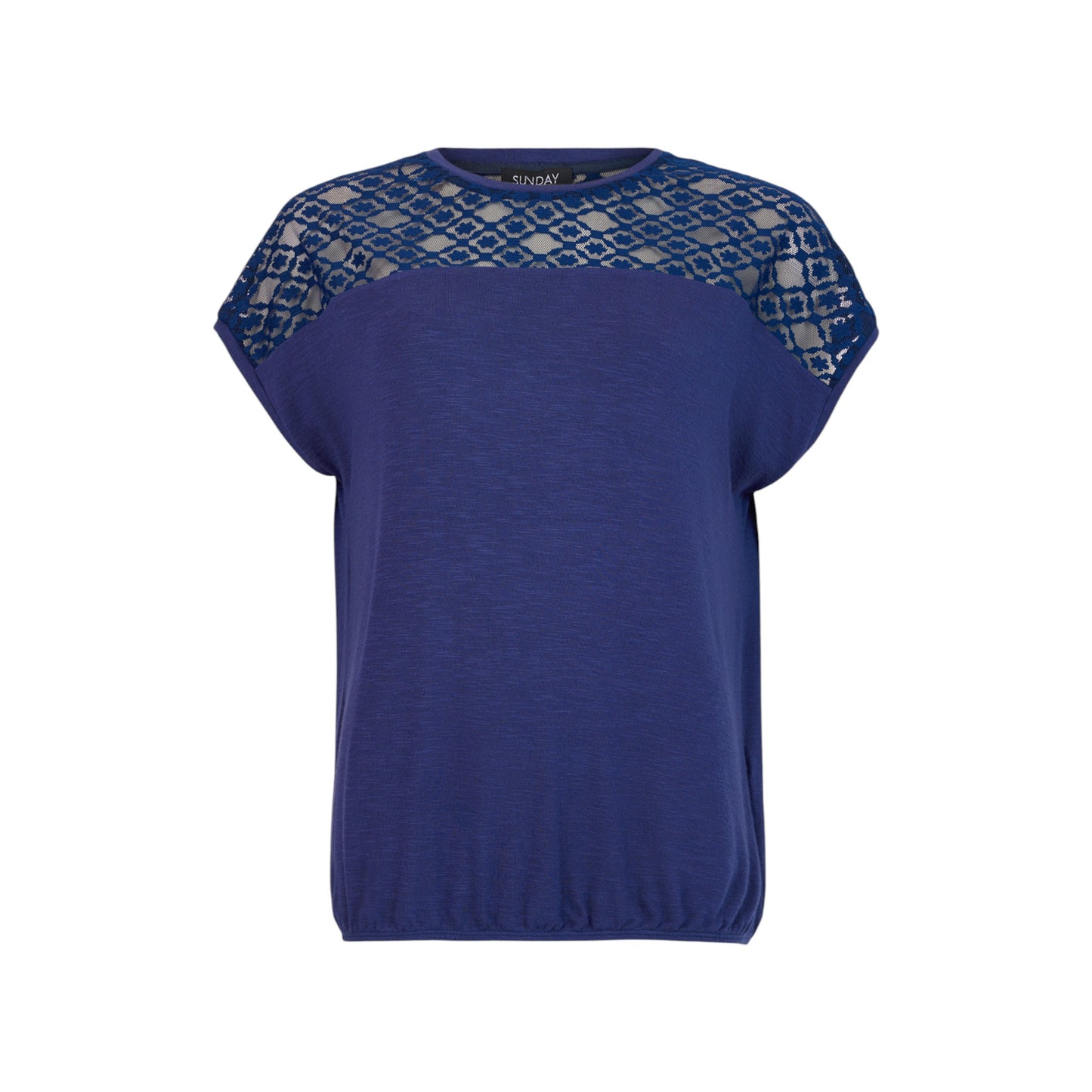 Sunday - Cap Sleeve Top With Lace Detail