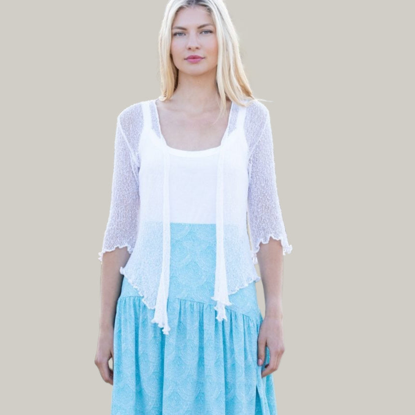 Marble - Open Knit Shrug