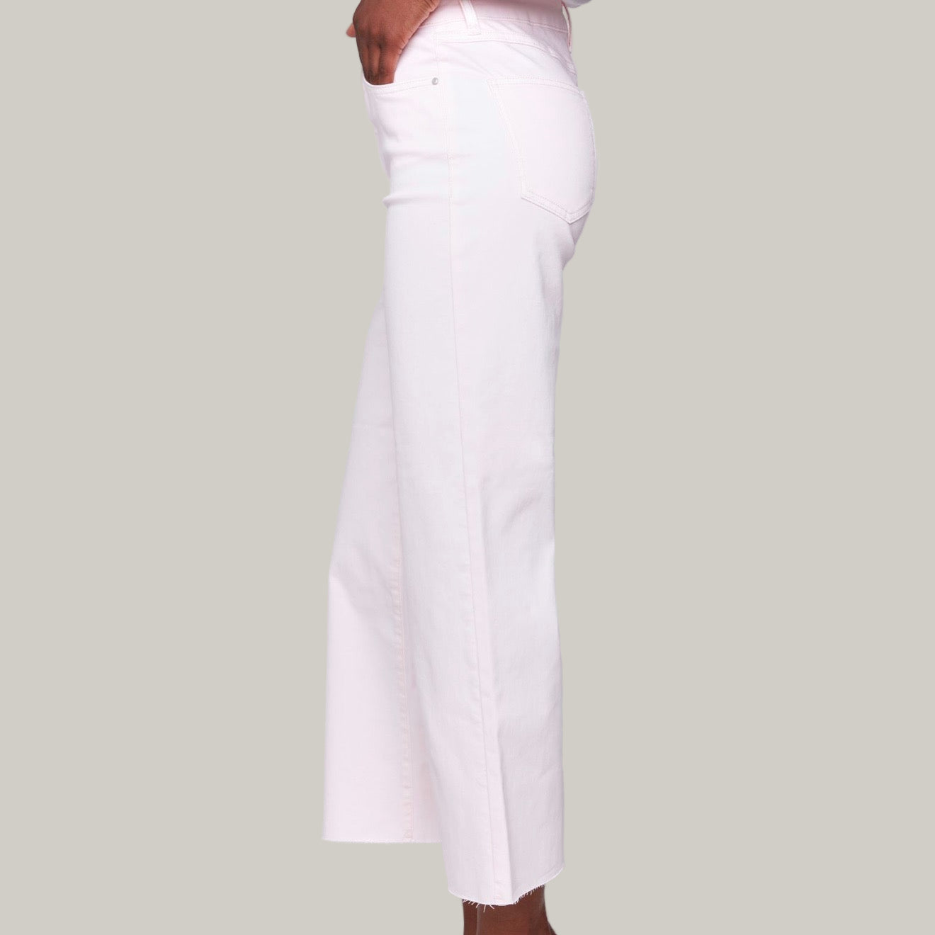 Charlie B - Flared Pants With Raw Edge