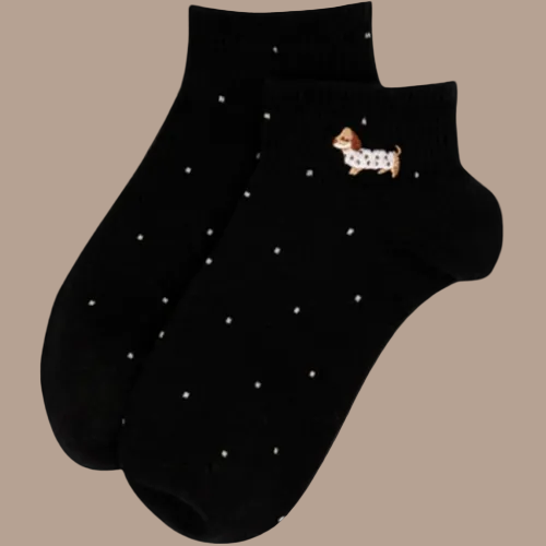 Audrey's - Dachshund Dot Ankle Socks