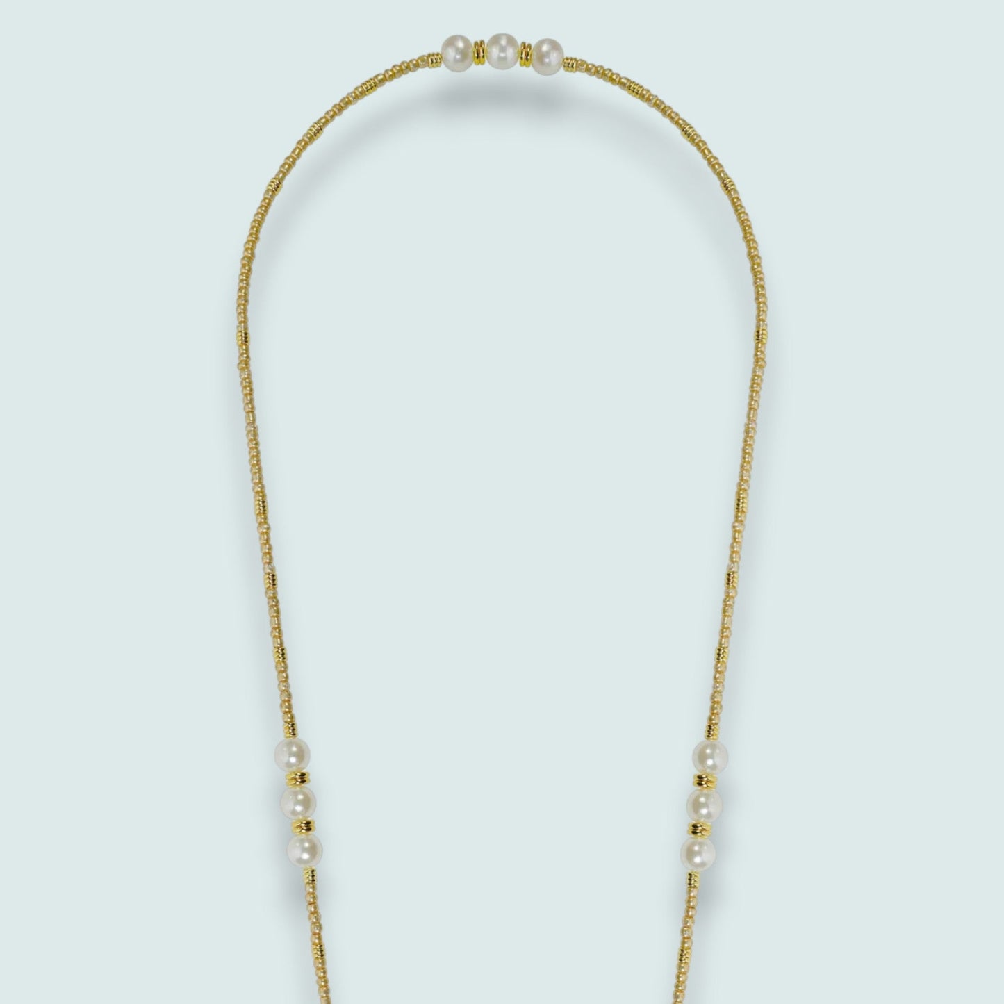La Coque Française - Iris Pearl & Gold Phone Chain