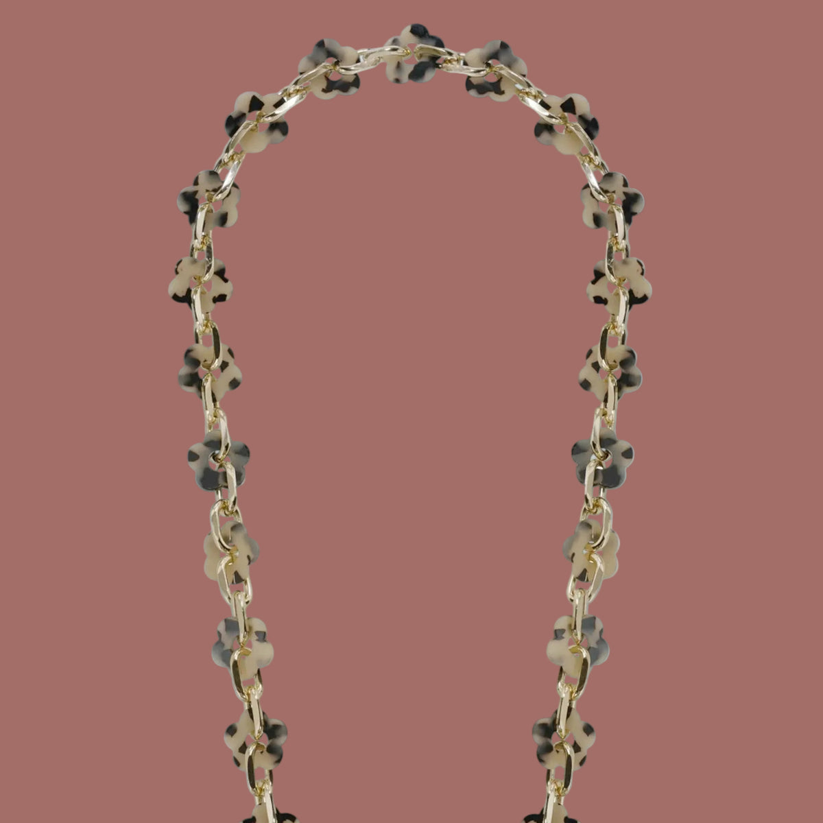 La Coque Française - Cassy Floral Tortoiseshell Phone Chain