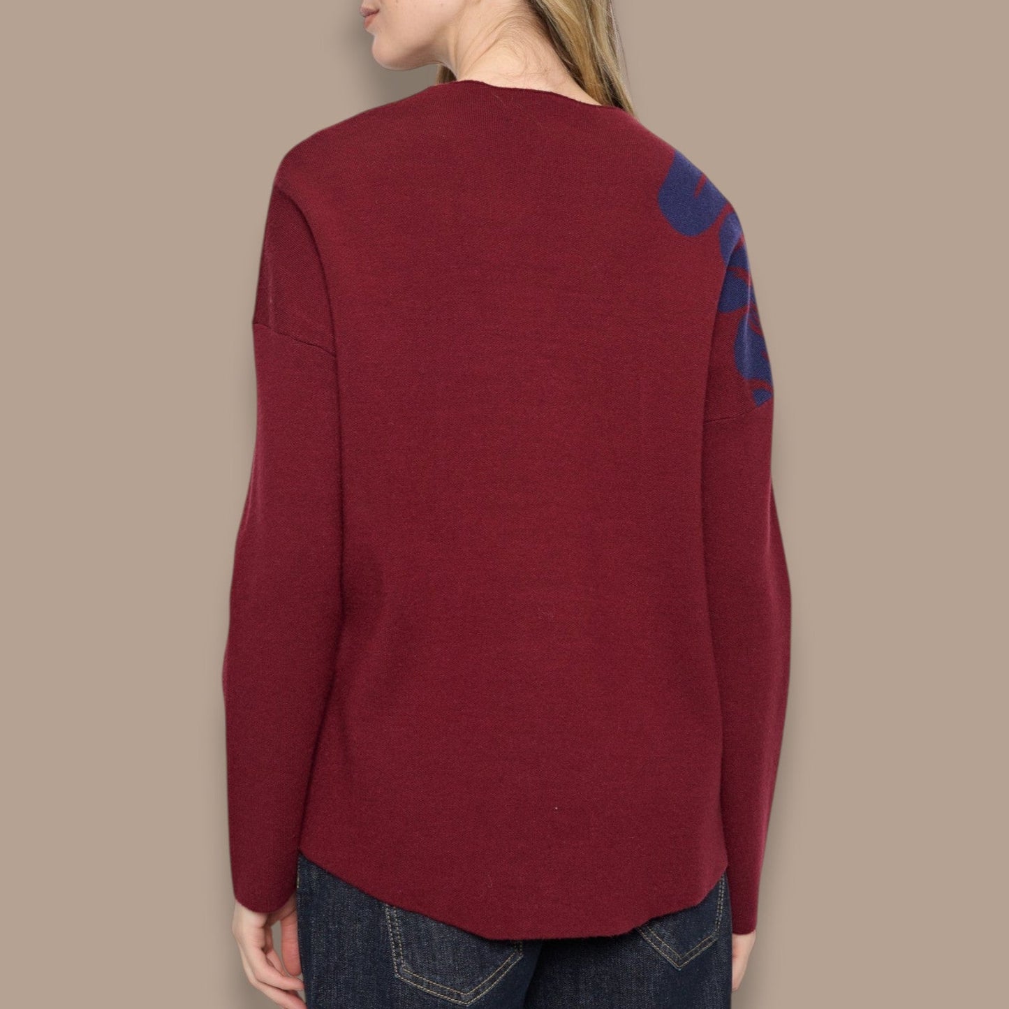 Picadilly - Funnel Neck Floral Sweater