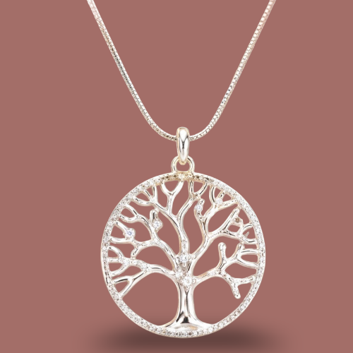 Audrey's - Silver Tree Of Life Pendant Necklace