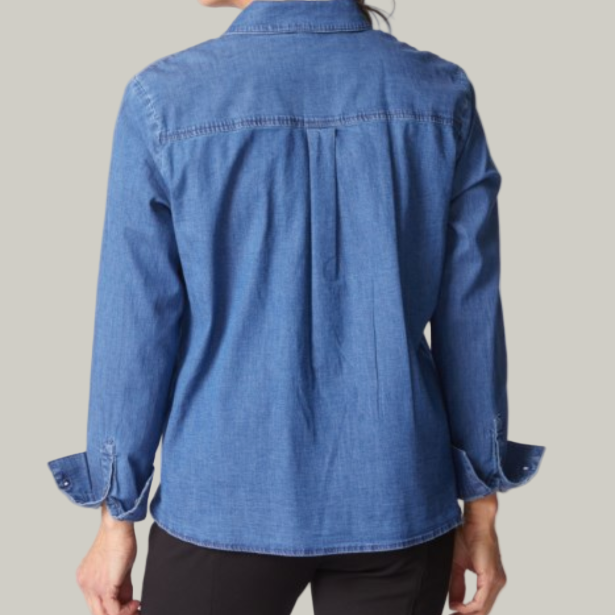 Habitat - Shaped Hem Denim Blouse