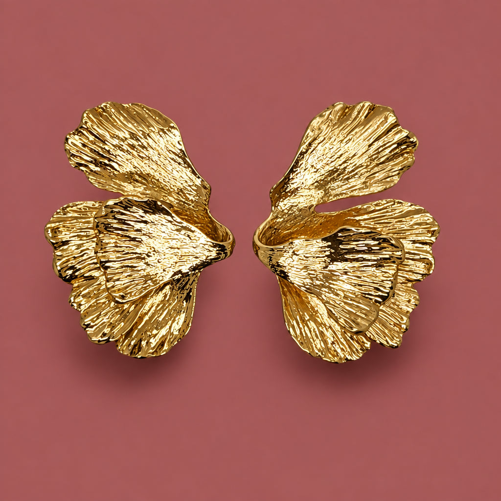 Audrey's - Gold Petal Earring