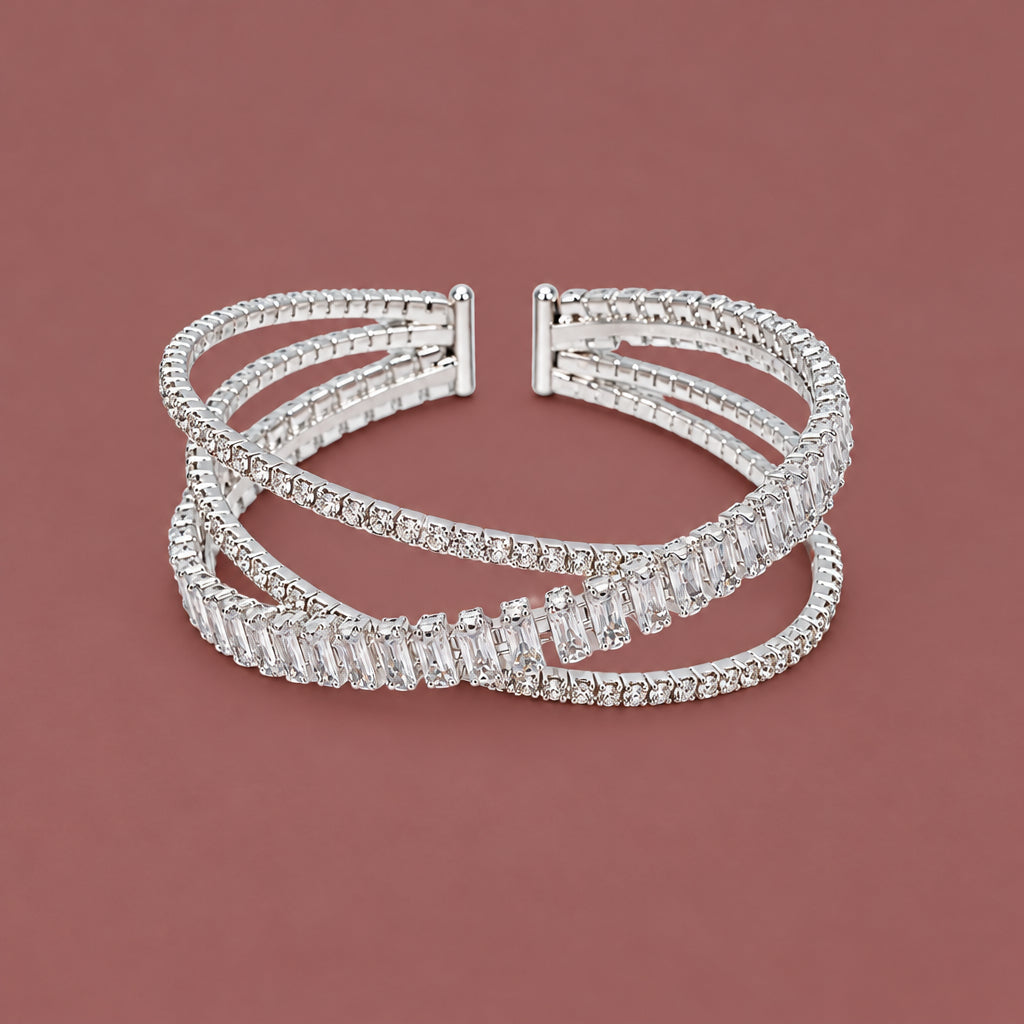 Audrey's - Radiant Cut Crystal Cuff Bracelet