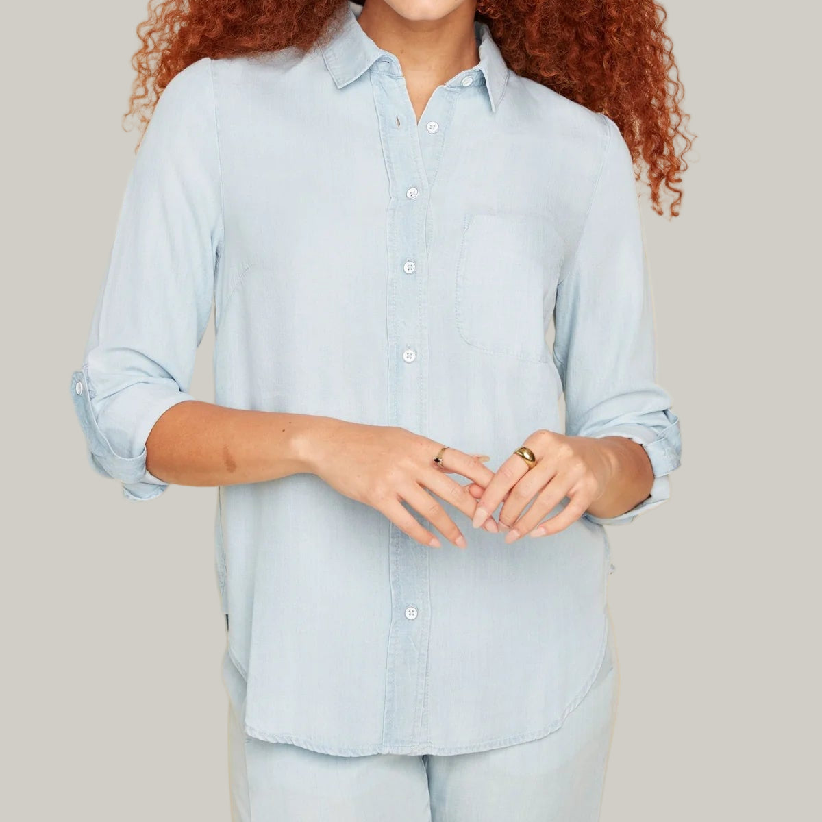 Renuar - Long Sleeve Tencel Blouse