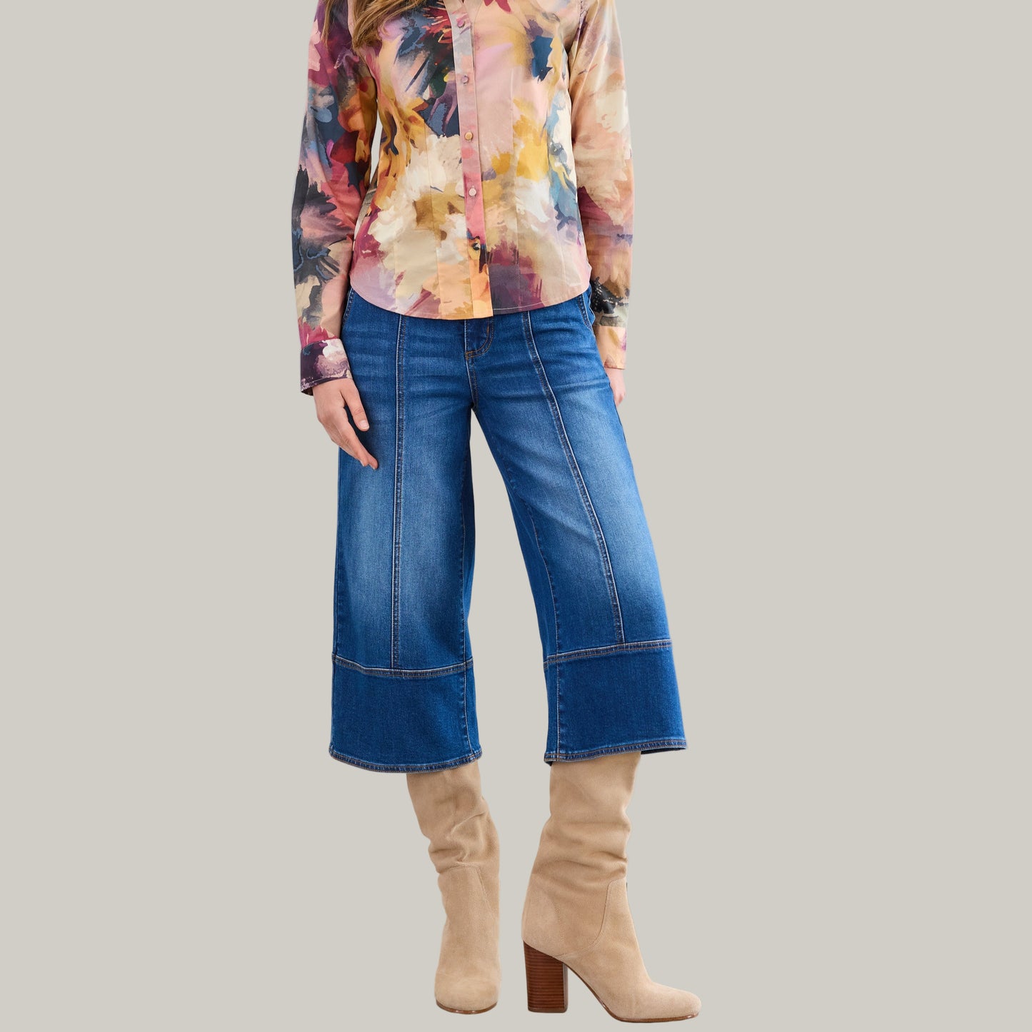 FDJ - Olivia Wide Leg Gaucho Jeans