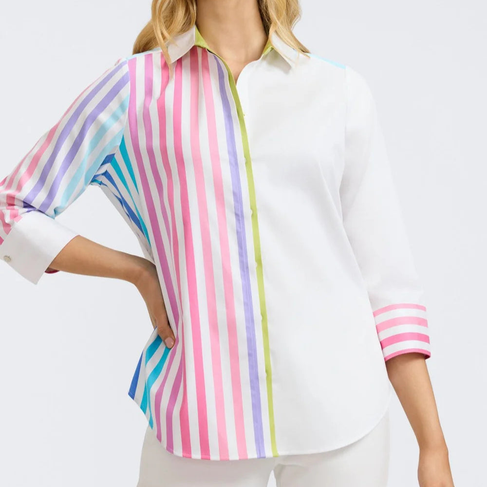 Foxcroft - Charlie No-Iron 3/4 Sleeve Blouse