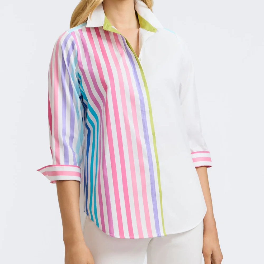 Foxcroft - Charlie No-Iron 3/4 Sleeve Blouse