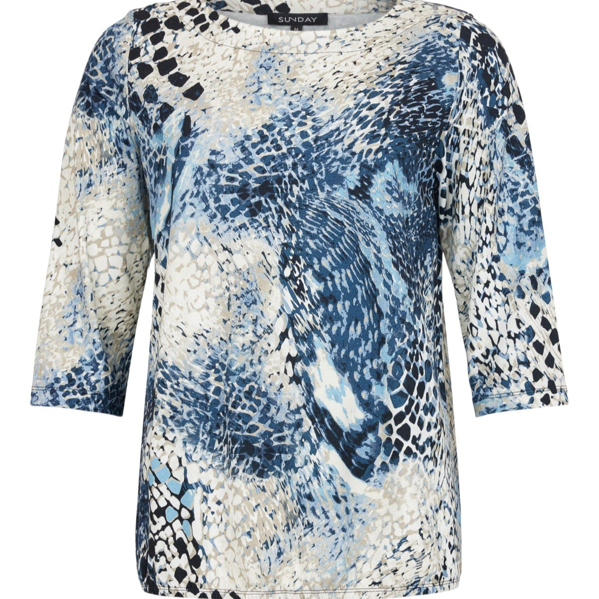 Sunday - Animal Print 3/4 Sleeve Top