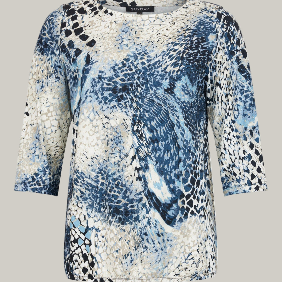 Sunday - Animal Print 3/4 Sleeve Top