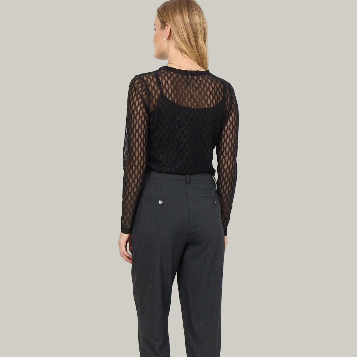 Soya Concept - Sheer Long Sleeve Shirt