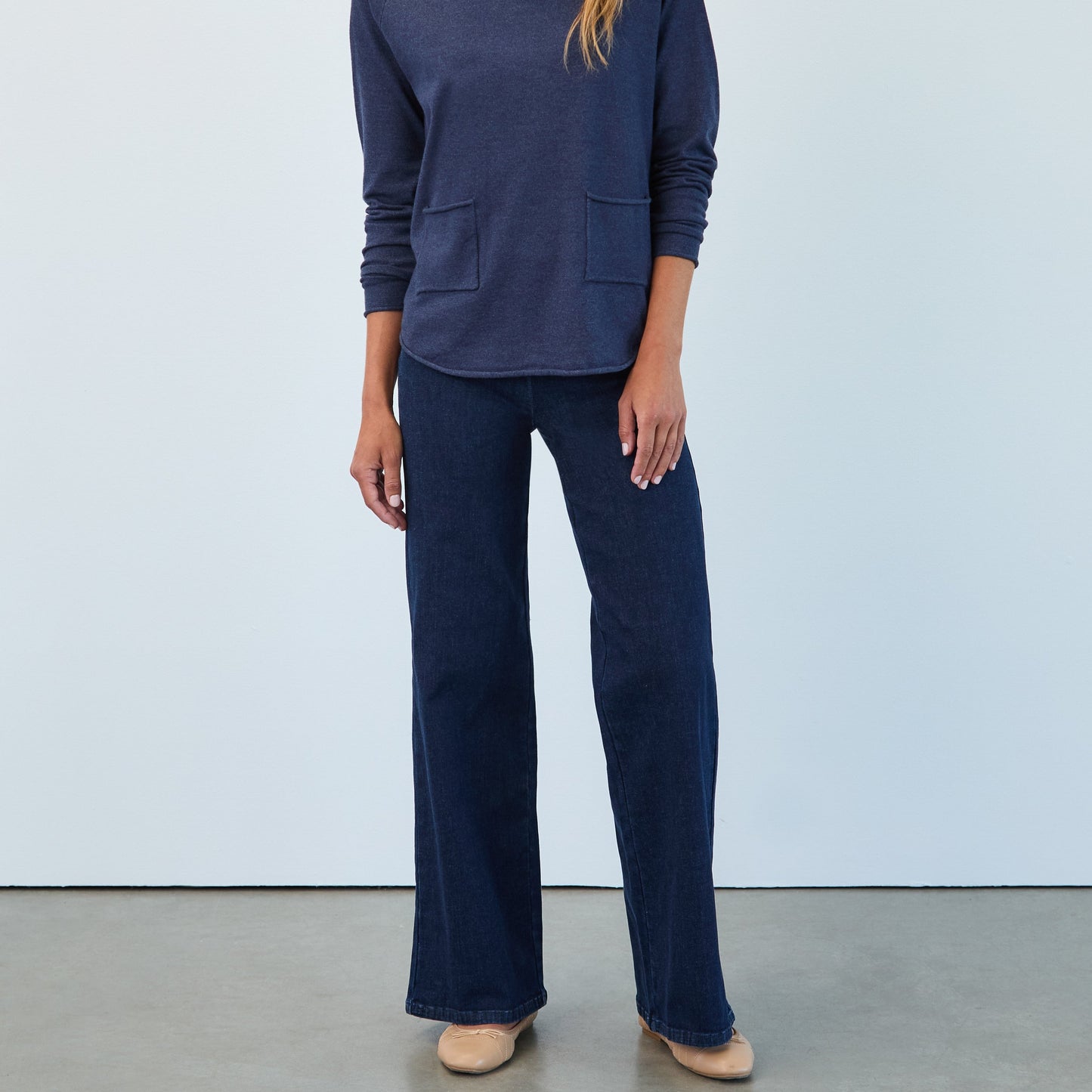 FDJ - Pull-On Wide Leg Denim
