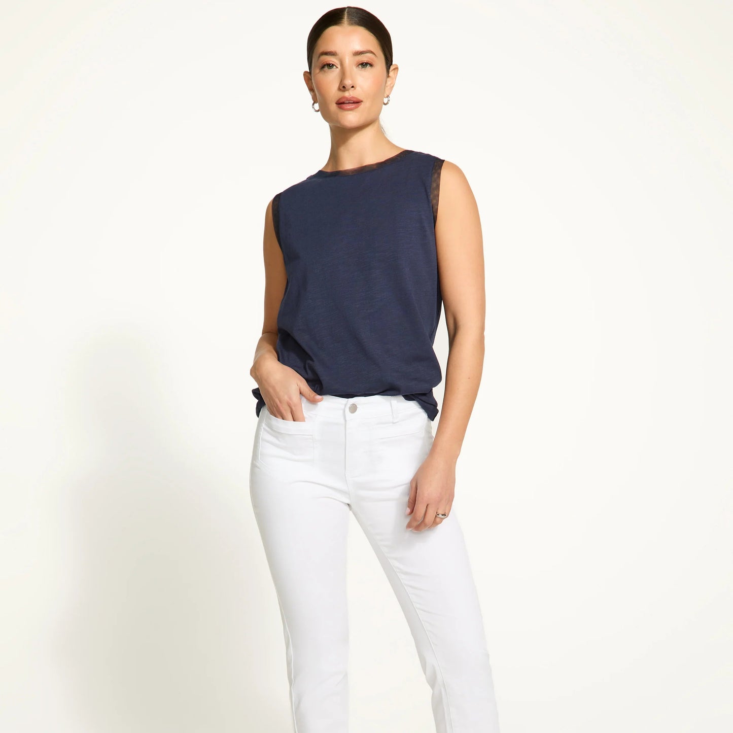 FDJ - Boat-Neck Tank Top