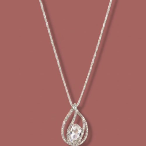 Audrey's - Crystal Teardrop Elegance Necklace