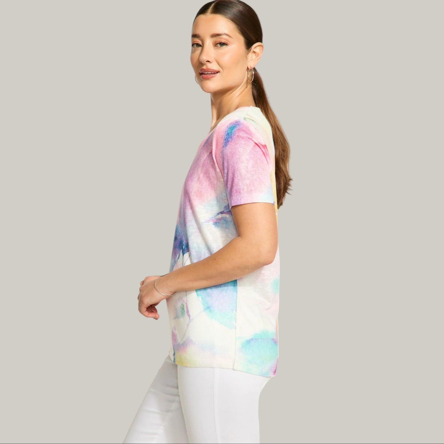 FDJ - Patterned Short Sleeve Top