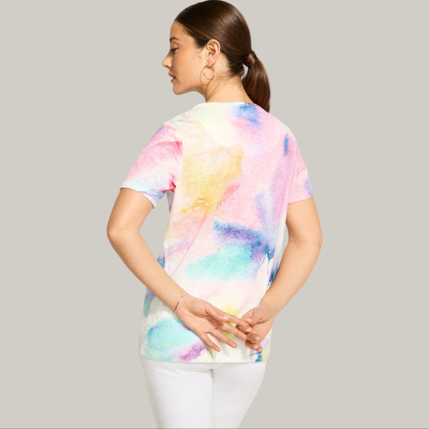 FDJ - Patterned Short Sleeve Top