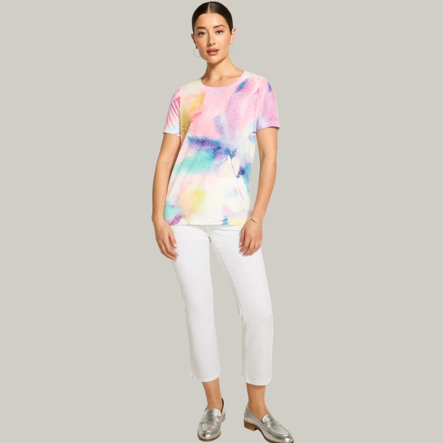 FDJ - Patterned Short Sleeve Top