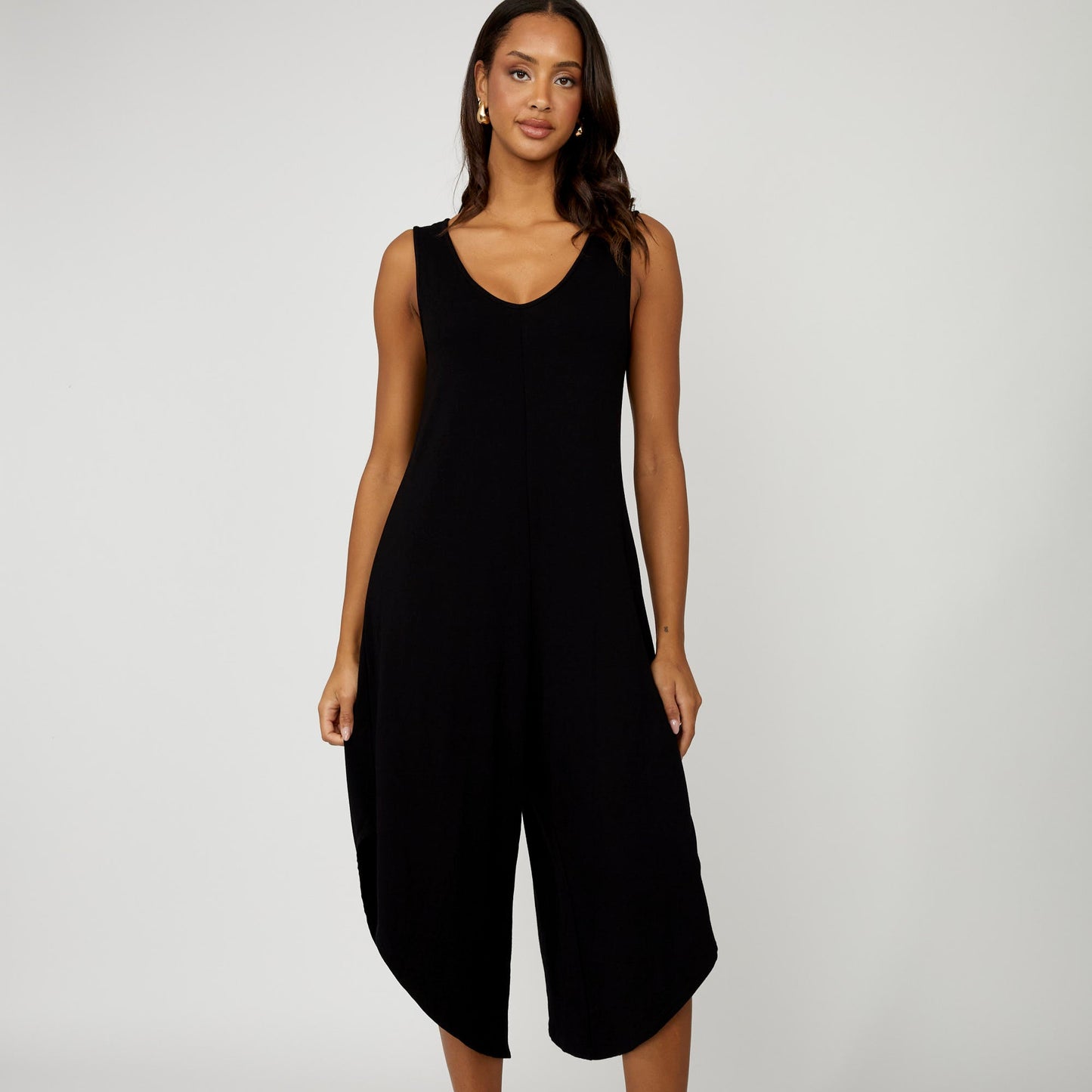 Compli K - Midi V-Neck Jumpsuit