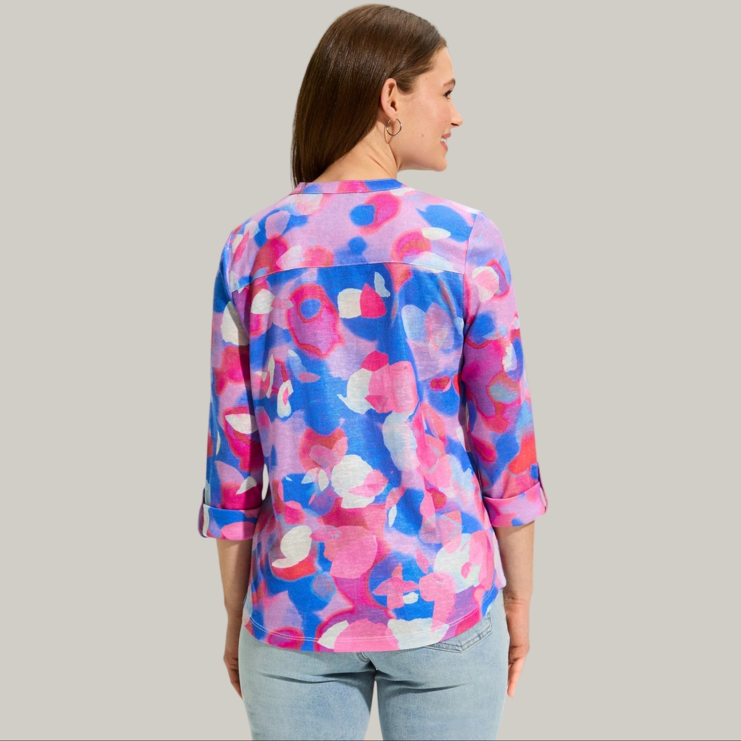 FDJ - 3/4 Sleeve Henley Top