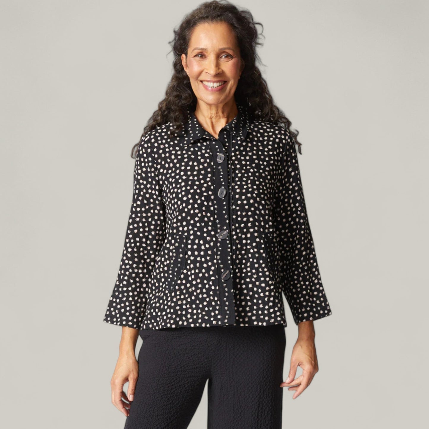 Habitat - Dot Pleat Back Blouse
