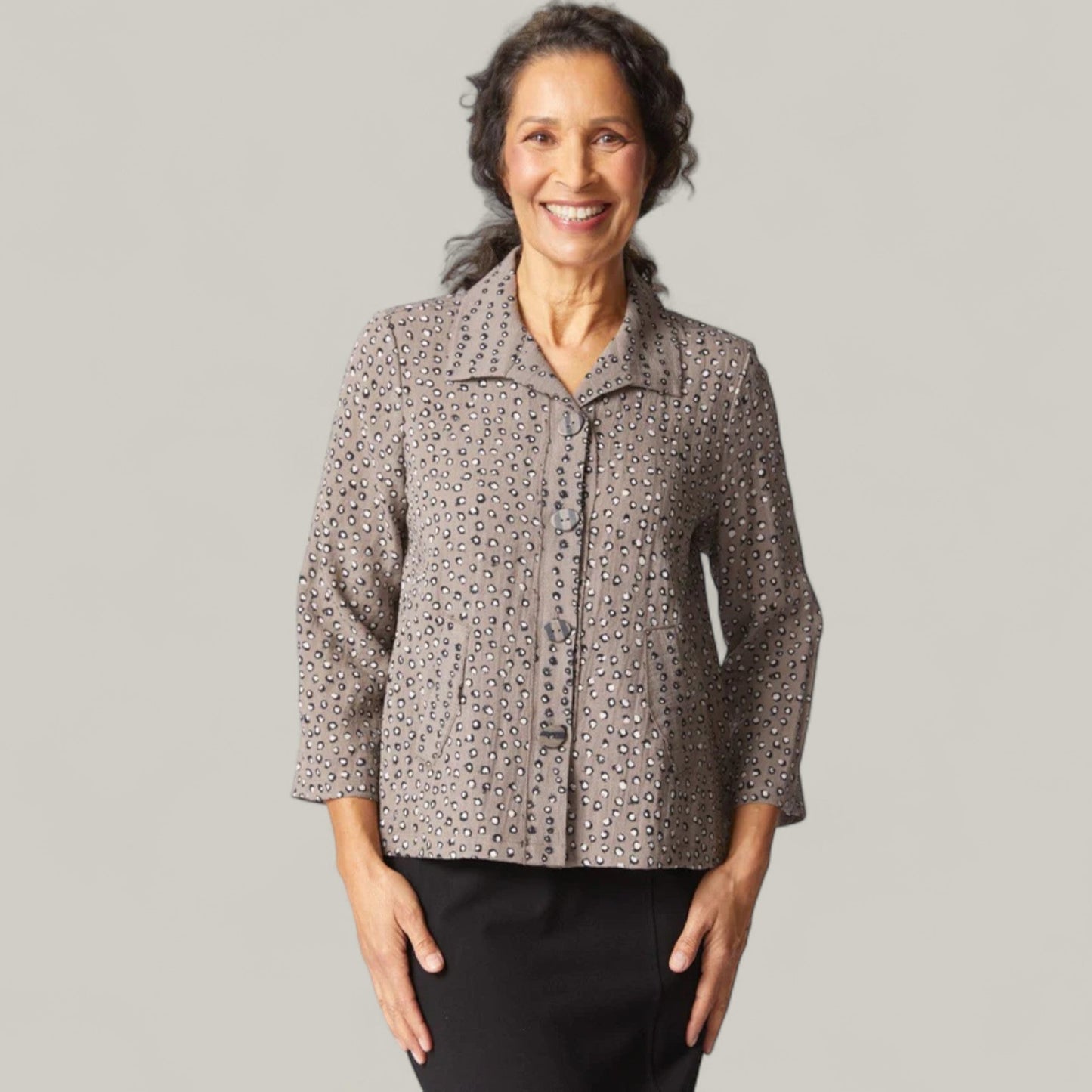 Habitat - Dot Pleat Back Blouse
