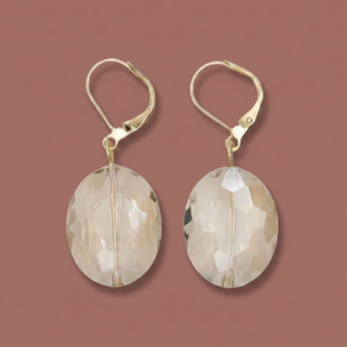 Lofttan - Petite Neleigha Champagne Sparkle Earrings