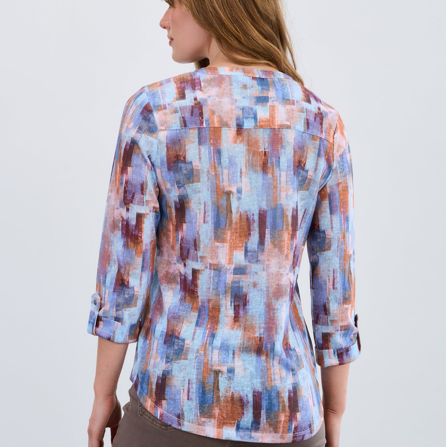 FDJ - Abstract Print Henley Top