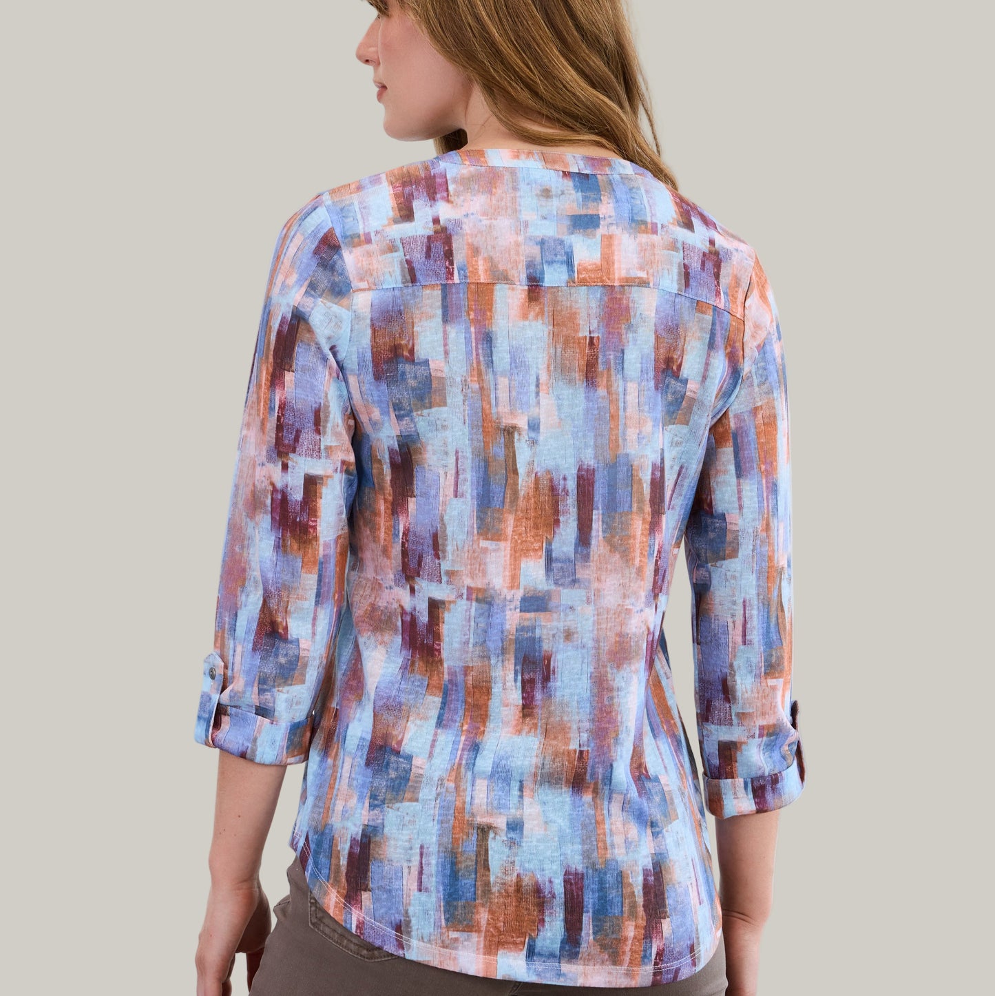 FDJ - Abstract Print Henley Top