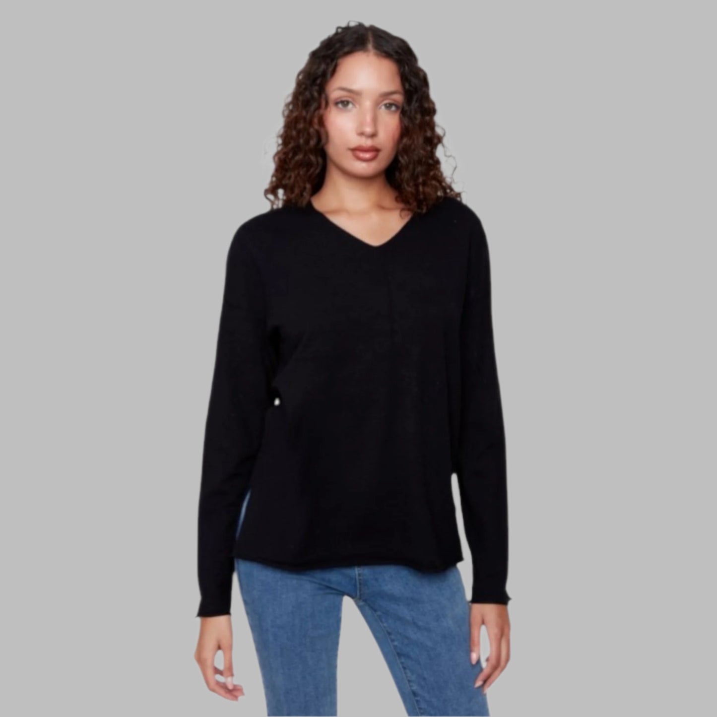 Charlie B - Basic V-Neck Sweater