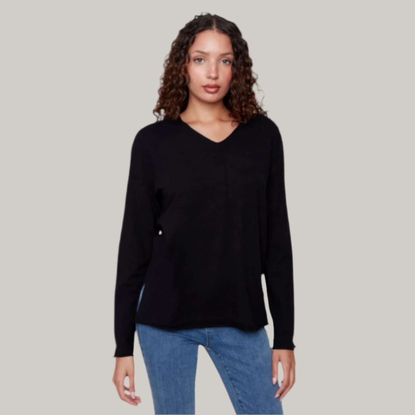 Charlie B - Basic V-Neck Sweater