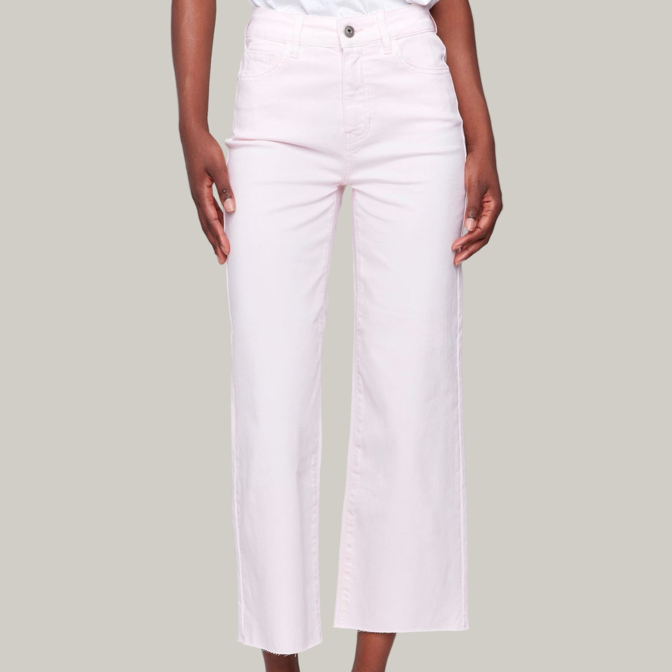 Charlie B - Flared Pants With Raw Edge