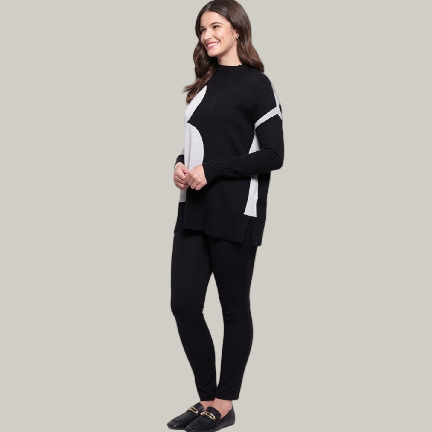 Foil - Mono Flower Design Sweater