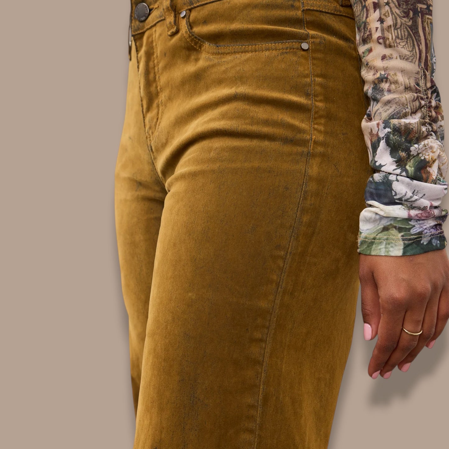 FDJ - Olivia Brushed Velvet Wide-Leg Pants