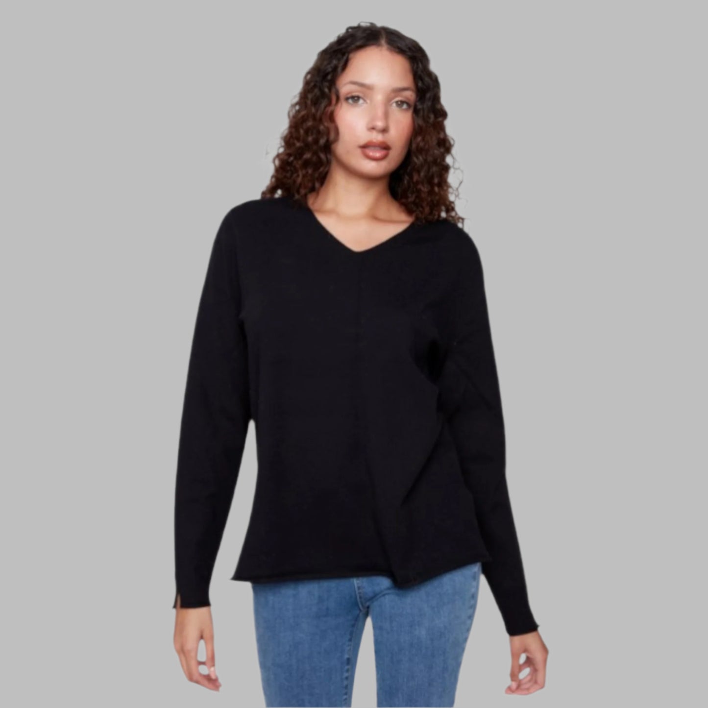 Charlie B - Basic V-Neck Sweater