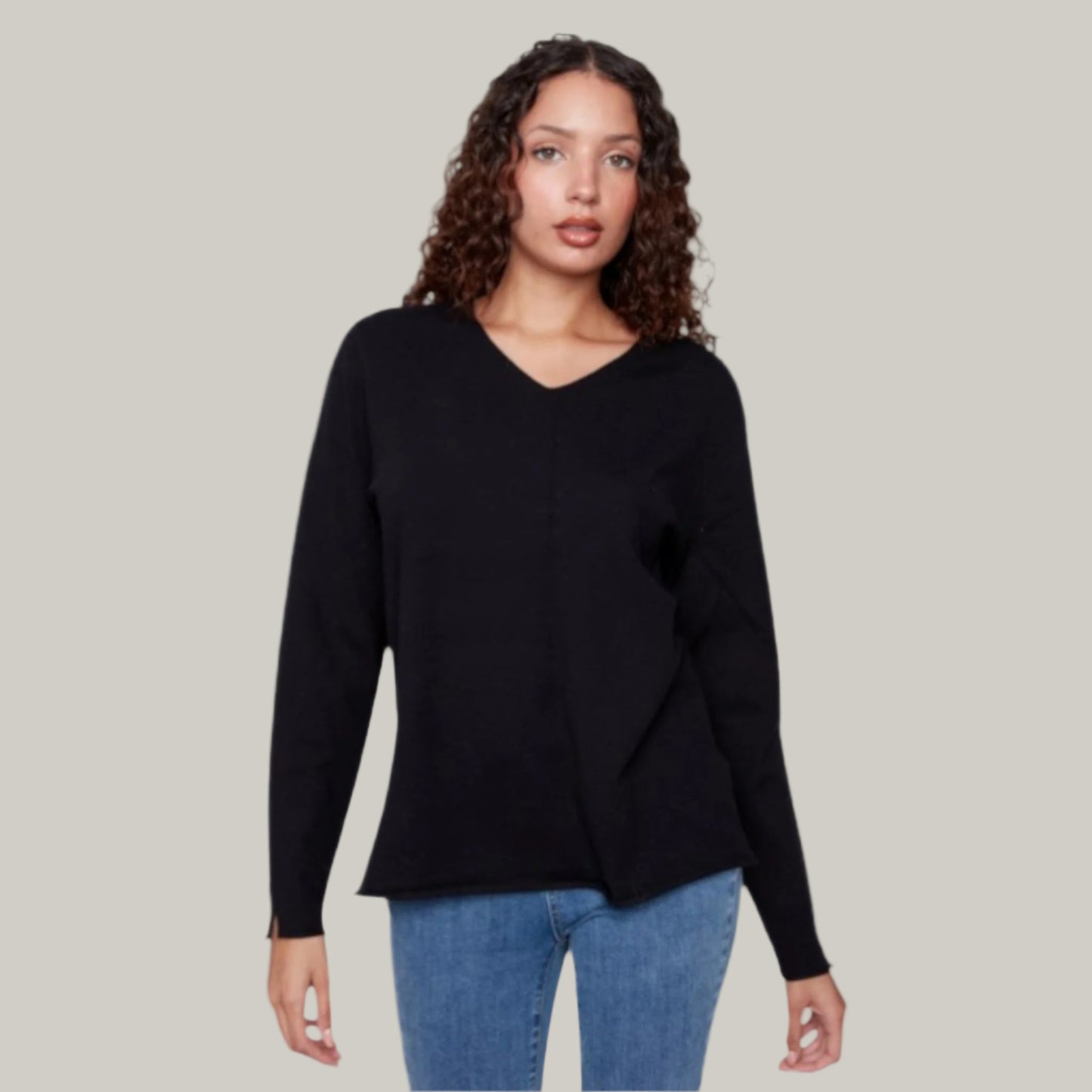 Charlie B - Basic V-Neck Sweater