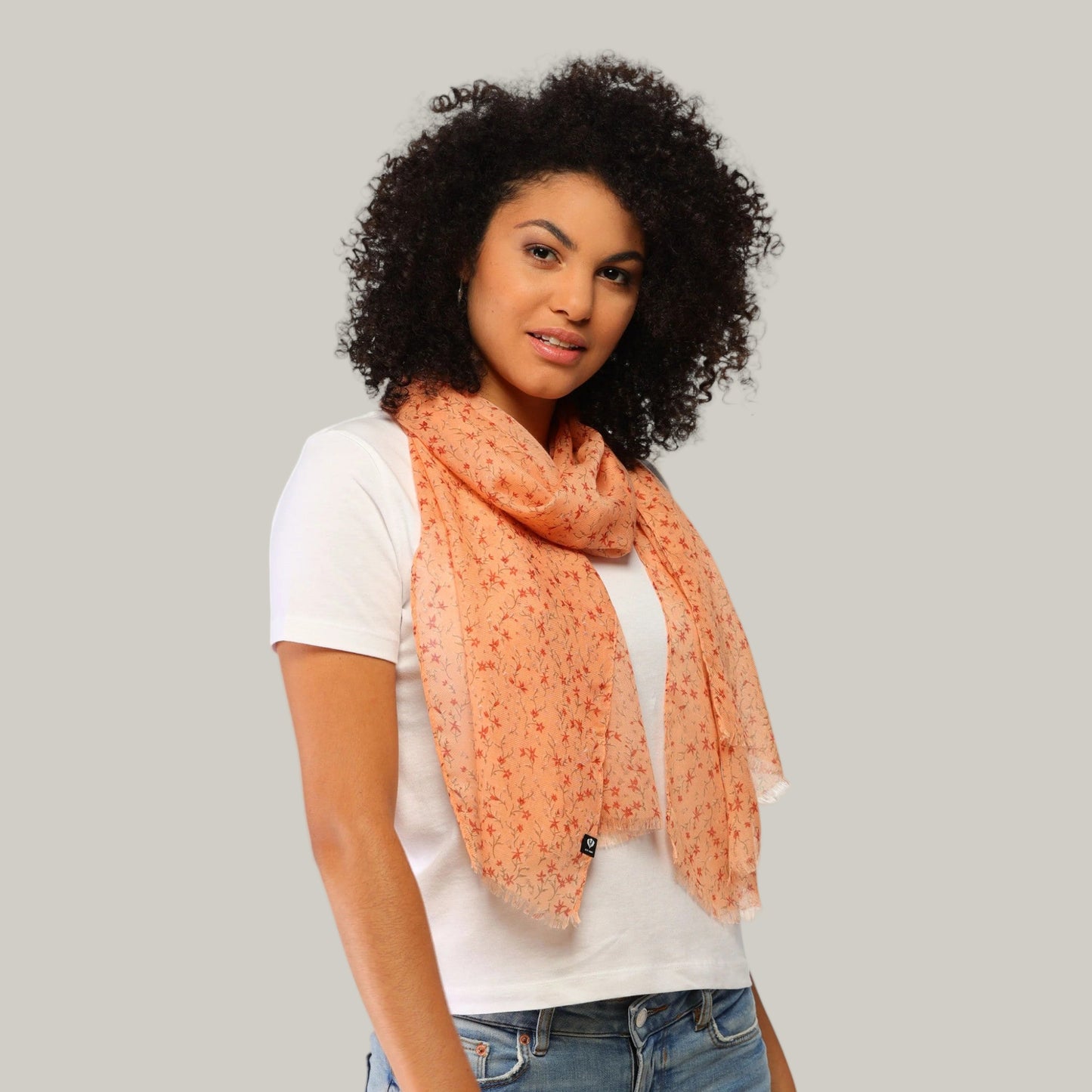 Fraas - Mille Fleur Polyester Print Scarf