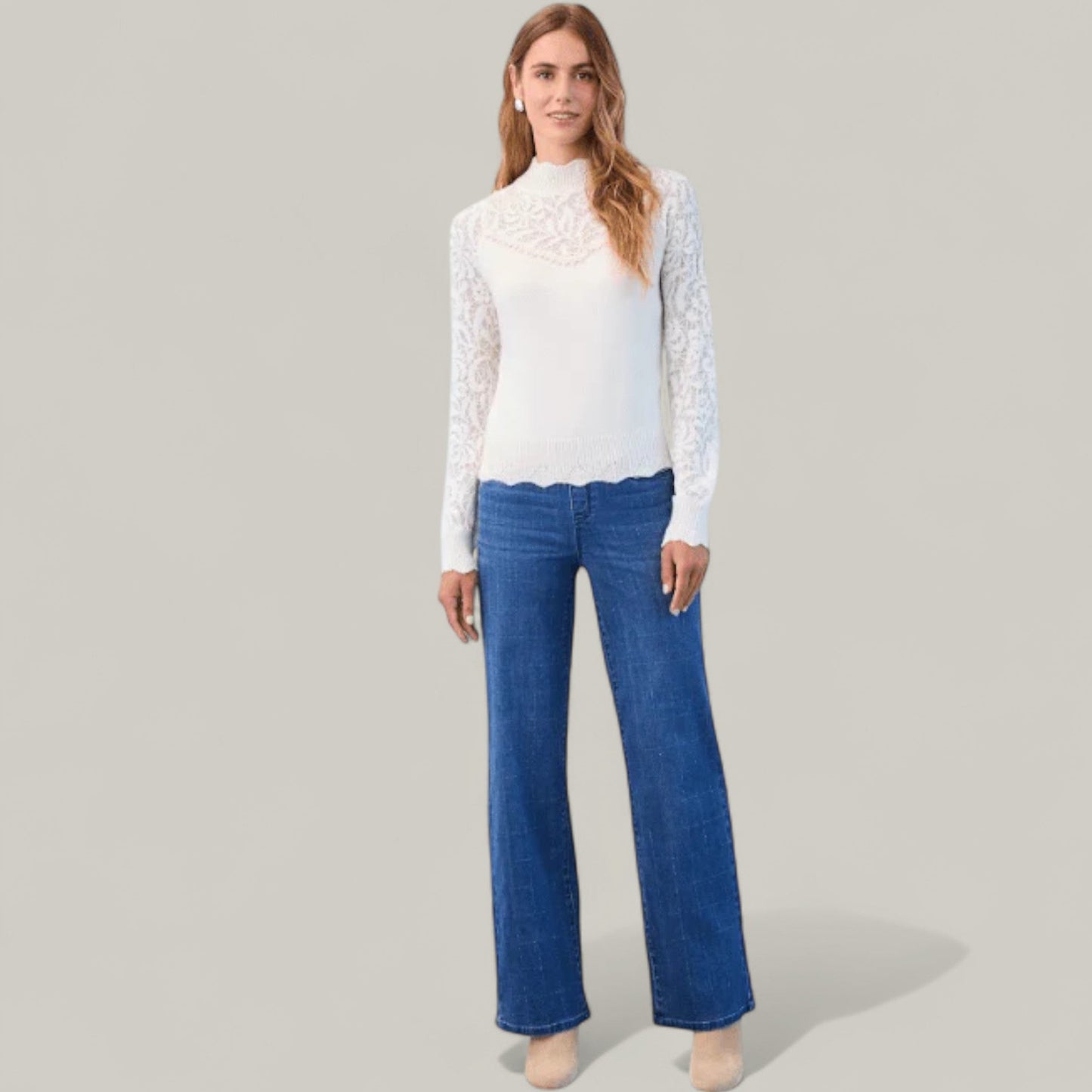 FDJ - Long Sleeve Mock Neck Sweater