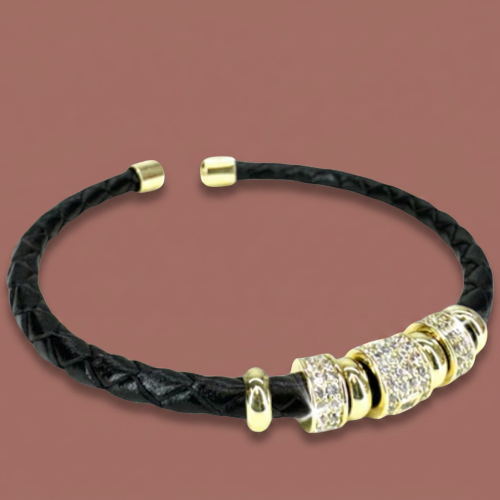 Jacqueline Kent - Braided Crystal Accent Bracelet