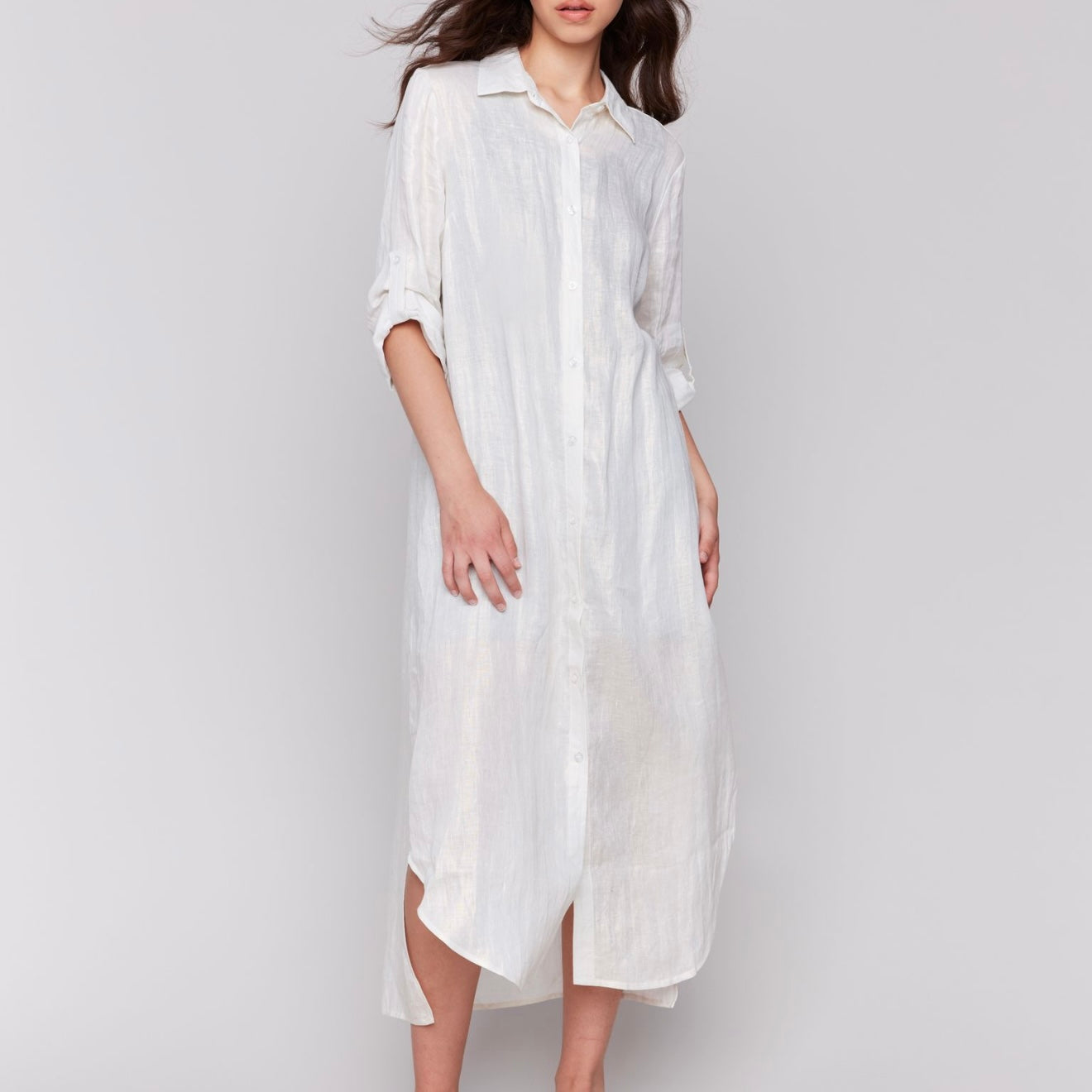 Charlie B - Foil Linen Tunic Dress