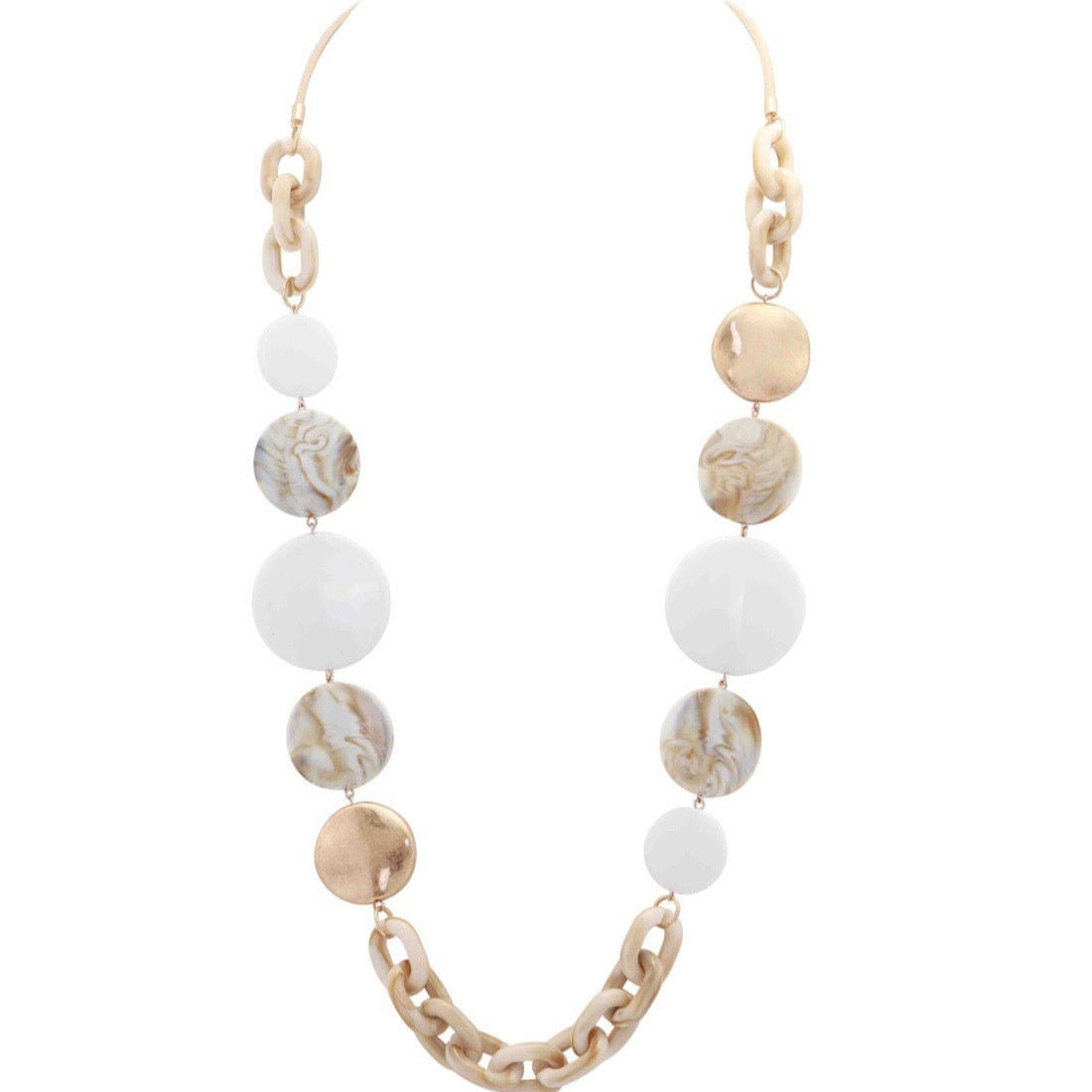 Merx - Disc Necklace With Adjustable Cord