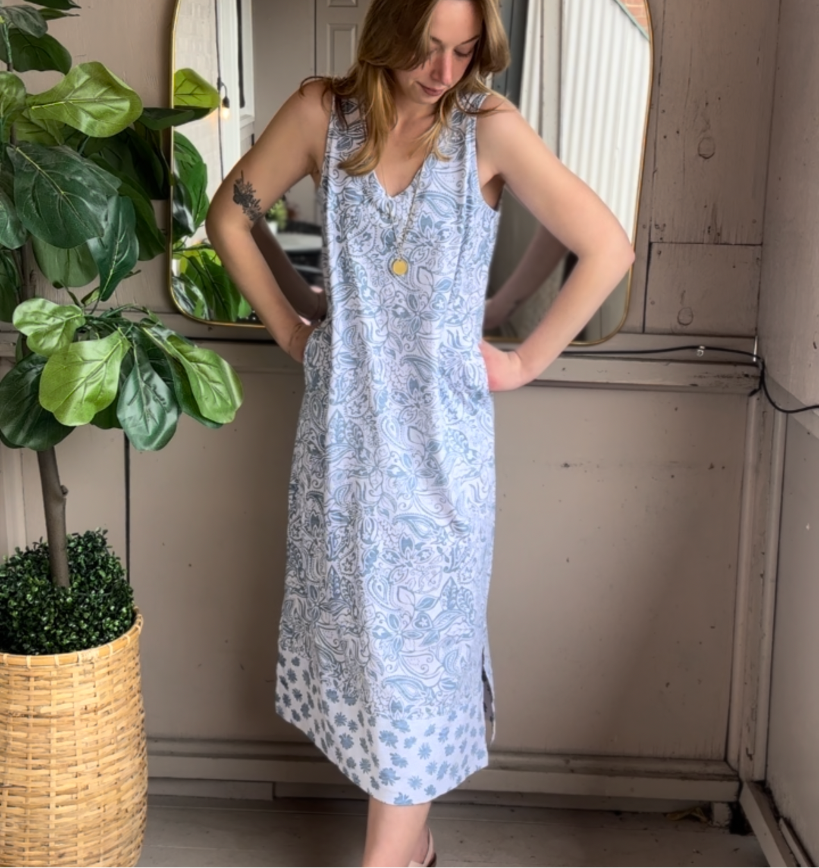Wild Palms - Floral Tank Dress
