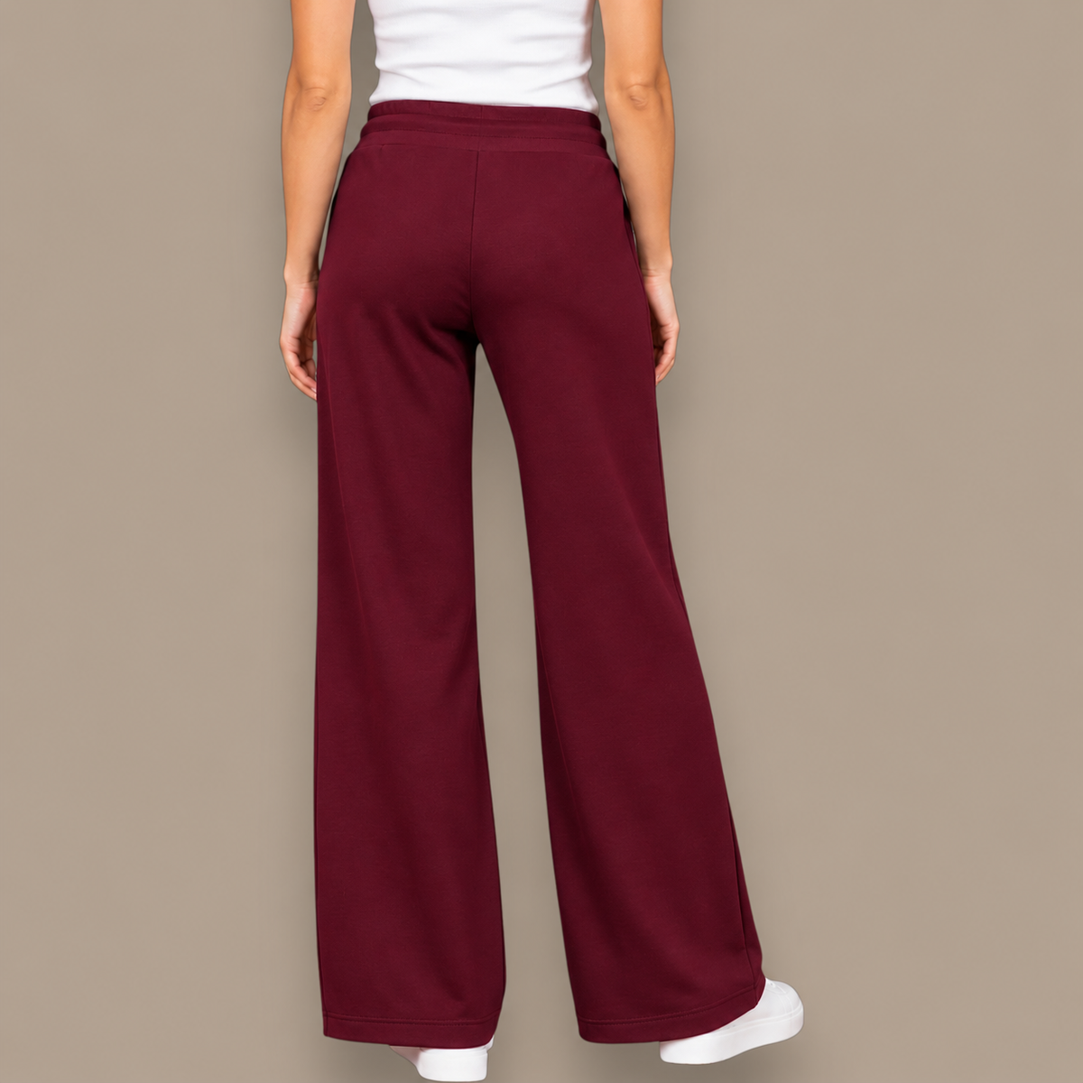 Pure - Drawstring Wide-Leg Pant